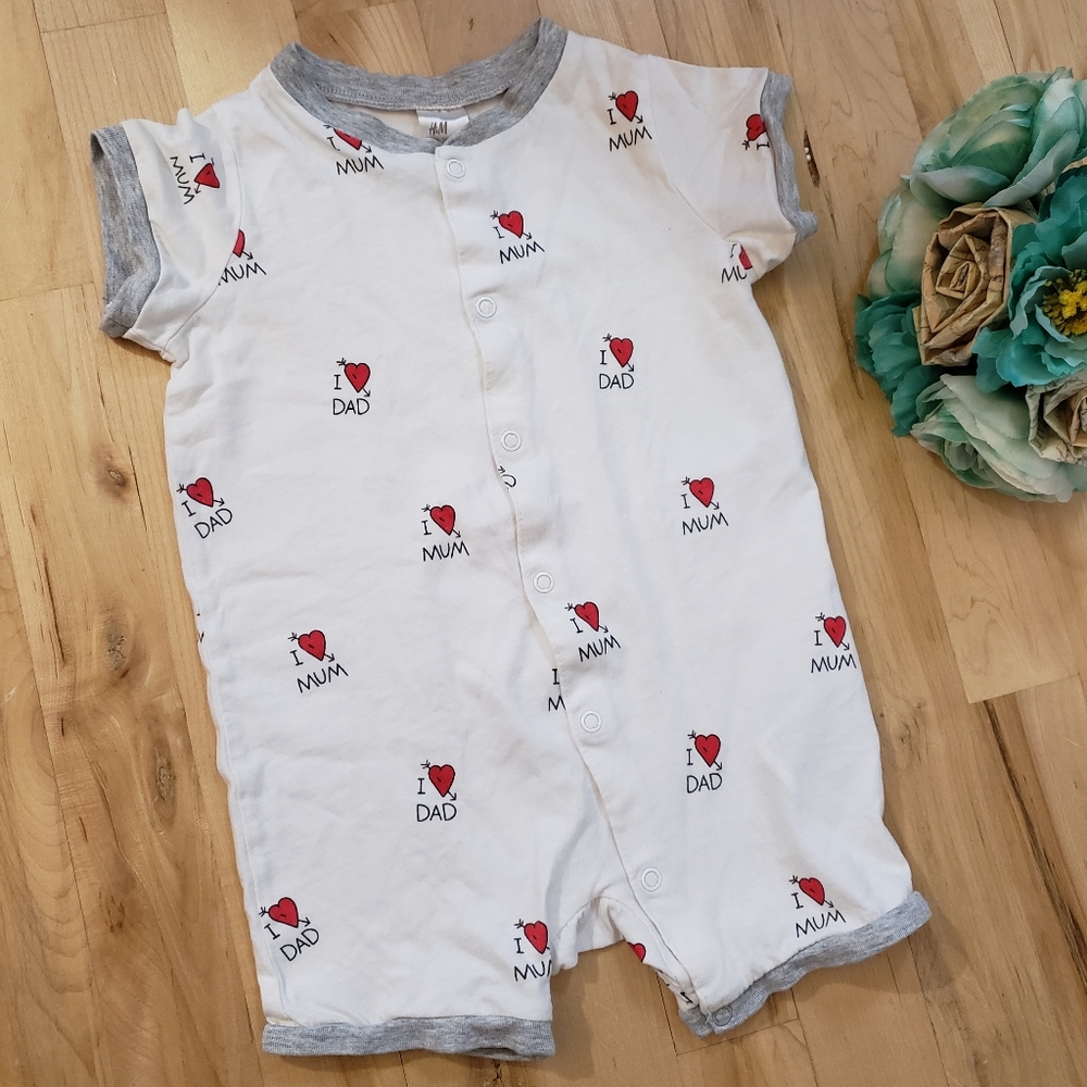 H&M 6-9month unisex baby romper
